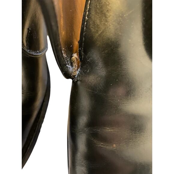 Allen Edmonds Garner Single Monk Strap Black Leather Mens Dress Shoes Size 10.5D